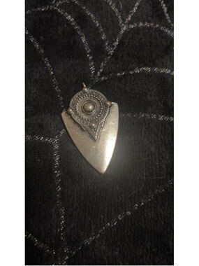 Women's Unbranded Silver Tone Arrowhead Pendant Necklace One Size